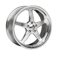 Weld Racing Forge Star 19x8.5" Polished Aluminium Wheel 5x4.5" with 45mm Offset, 6.320" Backspace, 2.874" Centre Bore