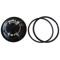 Weld Racing Hub Dust Cap Black Suit Sprint & Midget With O-Ring & Spiraloc