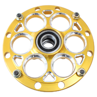 Weld Racing Magnum Micro Direct Mount Hub Gold 10" Short With Brake Mount
