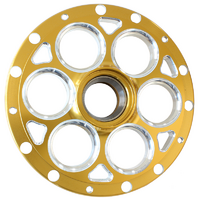 Weld Racing Magnum Midget & Sprint Hub Gold R/H Suit Straight Shaft, 13" & 15" Rims, Non Rotor Mount