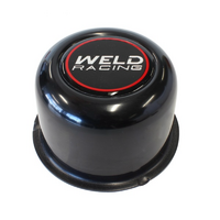 Weld Racing Replacement Wheel Centre Cap Black Suit 5-Stud Weld Wheel, 2" Tall