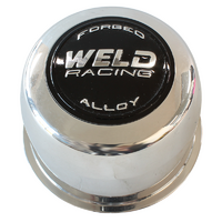 Weld Racing Replacement Billet Wheel Centre Cap Polished Push Through, 3.16" O.D x 2.20" Tall