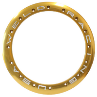 Weld Racing Drag Beadloc Ring Gold Suit 16" Rim, 16 Bolt