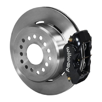 Wilwood KIT REAR DISC/DRUM 55-57 CHEVY 2.34 OFFSET 1PC BLACK POWDER COAT