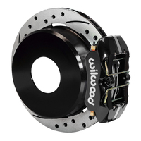 Wilwood KIT REAR DISC/DRUM BIG For Ford NEW STYLE 2.50 OFF CURRIE 1PC 11.00 SRP BLACK PWD