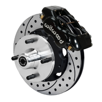 Wilwood KIT FRONT DL MUSTANG 65-66 4 LUG FDLI 10.75 SRP BLACK POWDER COAT