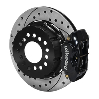 Wilwood Brake Kit Rear FDLI Pro Series Lug 12.19 Rotor GT Slotted & Drilled Black Kit