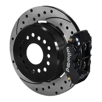 Wilwood KIT REAR DISC/DRUM SMALL For Ford 2.66 OFFSET 1PC SRP BLACK POWDER COAT