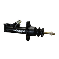 Wilwood Master Cylinder GS Compact Remote 1/2 in. Bore Single Outlet Aluminum Black E-coat 7.85 in. Length Kit