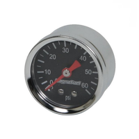 MagnaFuel Fuel Pressure Gauge 0-60 PSI 1-1/2" O.D Black Face WIMP0102