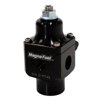 MagnaFuel 2 Port Fuel Regulator Black x1 -10AN In x2 -6AN Out 750+ HP 4-12 Psi