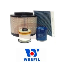 Wesfil Air/Oil/Cabin/Fuel Filter Service Kit for Toyota Hilux KUN16/KUN26 3 0L TD 1KDFTV ENG 2005-2013