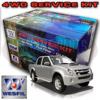 Wesfil Air/Oil/Fuel Filter Service Kit For Isuzu D-Max 3 0L TD 4JJ1 10/08-2012
