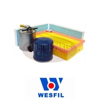 Wesfil Air/Oil/Cabin/Fuel Filter Service Kit for Nissan Navara 2 5L TD D40 YD25 Spain Build