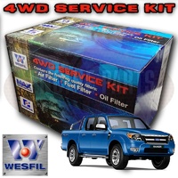 Wesfil Air/Oil/Fuel Filter Service Kit For Ford Ranger/Mazda BT-50 2 5L TDCI & 3 0L TDCI PJ/PK WE-AT/WL-AT 4CYL DOHC 16V 