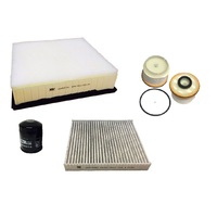 Wesfil Air/Oil/Cabin/Fuel Filter Service Kit For Isuzu D-Max 3 0L TD 4JJ1 06/12 - ON