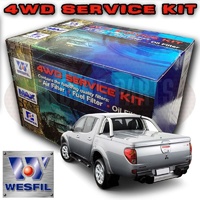 Wesfil Air/Oil/Cabin/Fuel Filter Service Kit For Mitsubishi Triton 2 5L TD ML/MN Series 4D56 