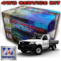 Wesfil Air/Oil/Fuel Filter Service Kit for Toyota Hilux 2 7L TGN16R Series 2TR-FE 04/05 For ON