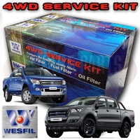 Wesfil Air/Oil/Fuel Filter Service Kit For Ford Ranger/Mazda BT-50 2 2L TD & 3 2L TD PX/XT P4AT/P5AT 2011-ON Ford Everest 3 2L TD P5AT 2015-ON 