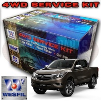 Wesfil Air/Oil/Cabin/Fuel Filter Service Kit For Ford Ranger/Mazda BT-50 2 2L TD & 3 2L TD PX/XT P4AT/P5AT 2011-ON Ford Everest 3 2L TD P5AT 2015-ON 