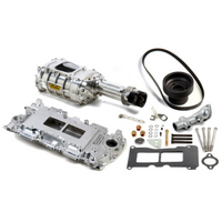 Weiand SB Chev 142 Pro-Street Supercharger Kit Short Nose 6-Rib Drive Belt, 1962-68, Polished Finish