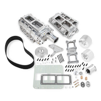 Weiand 6-71 Supercharger Kit - Polished Suit SB Chev With Short Water Pump & 8mm Pitch Drive Belt