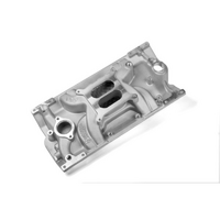 Weiand SB Chev Street Warrior Intake Manifold Non/EGR 262ci-400ci, with Vortec (L31) Cylinder Heads, Satin Finish