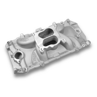 Weiand BB Chev Street Warrior Intake Manifold 396-427ci engines, Oval Port Heads, Satin Finish