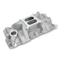 Weiand SB Chev Speed Warrior Intake Manifold Non/EGR 262ci-400ci, 1955-1986 Cylinder Heads, Satin Finish