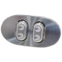 Watson's StreetWorks Double Power Window Switch Suit 2 Door Car Oval 2 Switch Dimple Rocker Switches