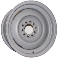 Wheel Vintiques Gennie Steel Rim 16 x 6" Grey Primer Finish 5" & 5-1/2" Bolt Circle With 3-3/4" Back Space