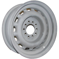 Wheel Vintiques Artillery Steel Rim 15 x 5" Grey Primer Finish 4-1/2 & 4-3/4" Bolt Circle With 3-1/4" Back Space