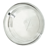 Wheel Vintiques Stainless 1940 Standard V8 Cap V8 Logo, Ribbed Outer Suit 14" & 15" Smoothie Rims