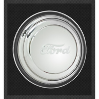 Wheel Vintiques Stainless 1941 For Ford Cap Ribbed With For Ford Script Logo