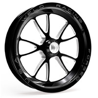 Weld Racing Wheel Full Throttle Frontrunner 15x3.5 Size 5x4.75 Bolt Pattern 1.75 in. Backspace Black  Each WE82B-15274