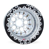 WELD Wheel, Drag Rear, Magnum, 15x10 Size, 5x4.75 Bolt Pattern, 4 Backspace, Polished Center, Polished Shell, Each