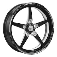 Weld Racing Wheel Alumastar Frontrunner 17x2.25 Size Anglia Spindle Bolt Pattern 1.13 in. Backspace Black  Each WE88B-17000
