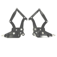 XR XT XW XY Ford Falcon , Black anodized Billet Bonnet Hinge Kit & Gas Struts