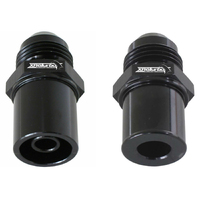 XR6 Turbo Developments Push In Valve Cover Breather Adaptors Pair -8AN Black for Ford Falcon BA BF FG XTD-708-FRK