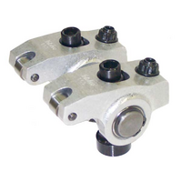 Yella Terra Platinum Roller Rocker Set 1.7 Ratio 7/16" Mount Twin Shaft Adjustable Suit Ford 289 302 351 Windsor V8 with Dart Motorsport J302 K302 Rou
