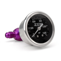 Zex Liquid Filled Gauge Kit -4AN 0-1500psi