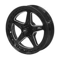 Street Pro Street Pro ll Convo Pro Wheel Black 17x4.5' For Ford Bolt Circle 5 x 4.50' (-26) 1-3/4' Back Space
