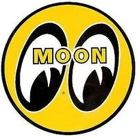 Mooneyes MOON Original Universal Shifter Knobs: Yellow or Black MQQN Logo  on Ball